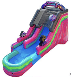 16 FT Neon Glow Water Slide